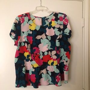 Gap floral peplum top